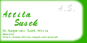 attila susek business card